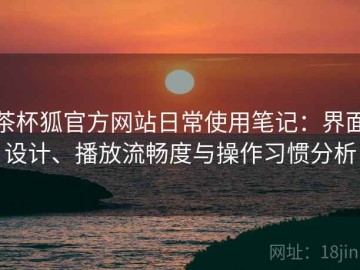茶杯狐官方网站日常使用笔记：界面设计、播放流畅度与操作习惯分析