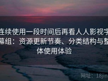 连续使用一段时间后再看人人影视字幕组：资源更新节奏、分类结构与整体使用体验