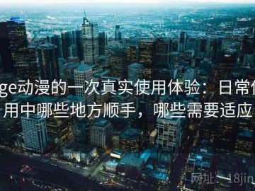 age动漫的一次真实使用体验：日常使用中哪些地方顺手，哪些需要适应