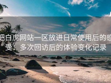把白虎网站一区放进日常使用后的感受：多次回访后的体验变化记录