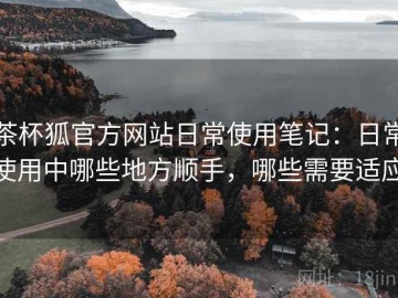 茶杯狐官方网站日常使用笔记：日常使用中哪些地方顺手，哪些需要适应