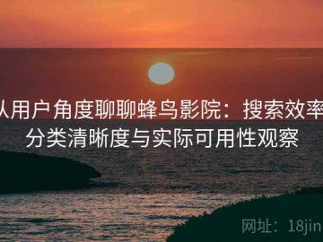 从用户角度聊聊蜂鸟影院：搜索效率、分类清晰度与实际可用性观察