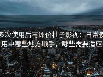 多次使用后再评价柚子影视：日常使用中哪些地方顺手，哪些需要适应
