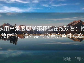 从用户角度聊聊茶杯狐在线观看：播放体验、清晰度与资源完整性观察