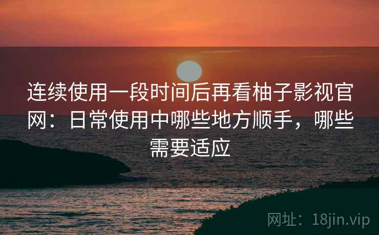 连续使用一段时间后再看柚子影视官网：日常使用中哪些地方顺手，哪些需要适应